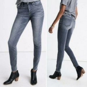 Madewell 9" High Riser Skinny Jeans in Shaw Wash